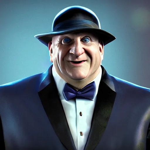 Prompt: Steve Ballmer as The Penguin in Batman, 4k, digital art, artstation, cgsociety, hdr