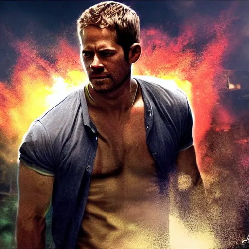 Prompt: if Paul Walker was the hulk, cinematic, epic, cool, photo realistic, 4k, high detail