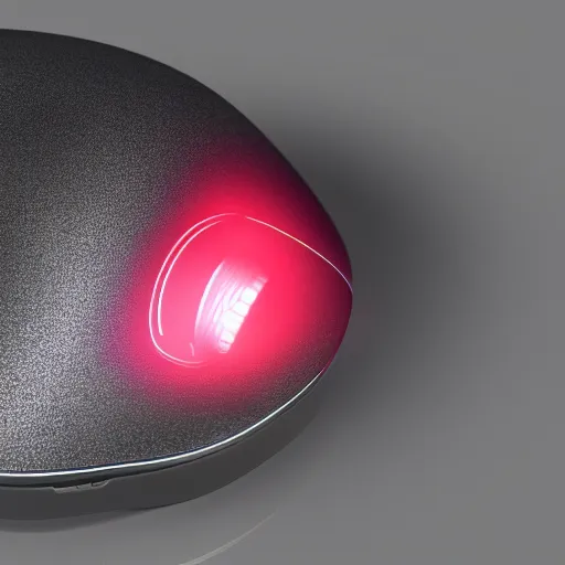 Image similar to macro photo of a new revolutionnary model of gaming mouse, satured led lights, angular edges, 8 k octane render, realistic, halo, high aperture, canon 5 0 mm, closeup