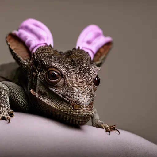 Image similar to photo of a lizard puppy with horns