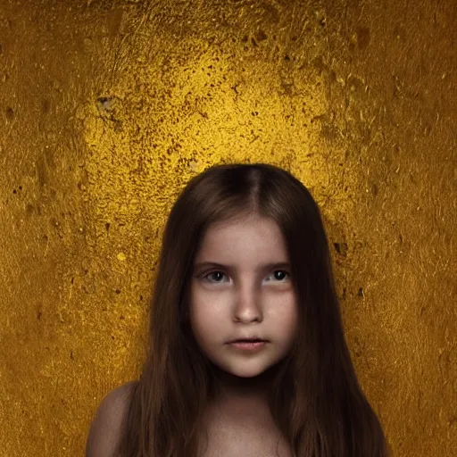 Image similar to girl in golden mask