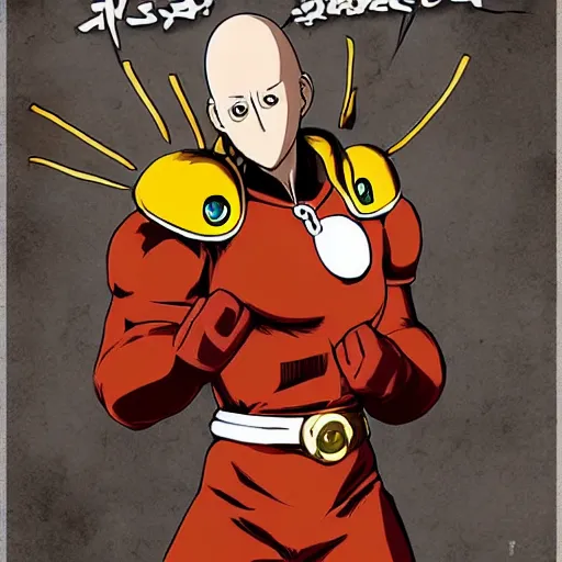 Epic action scene, Concept art of saitama one punch