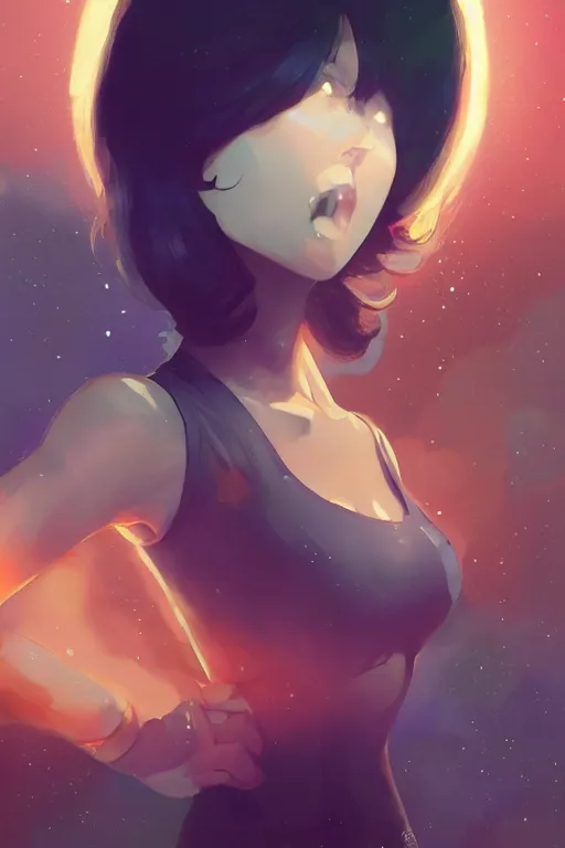 Prompt: ! dream a girl in a spacesuit, full shot, fine - face, realistic shaded perfect body, fine details. night setting. very anime style. realistic shaded lighting poster by ilya kuvshinov katsuhiro, magali villeneuve, artgerm, jeremy lipkin and michael garmash, rob rey and kentaro miura style, trending on art station