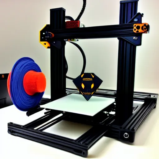 Image similar to prusa 3 d printer high end photoshoot