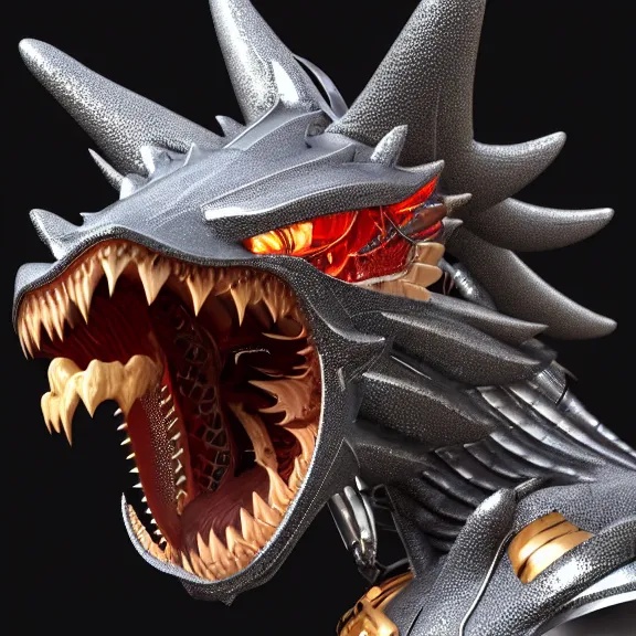 Image similar to detailed close maw shot of a gigantic goddess elegant beautiful stunning anthropomorphic hot robot mecha female dragon, eating and swallowing scared humans, with sleek silver metal armor and cat ears, OLED visor over eyes, micro art, food pov, prey, vore, digital art, mawshot, dragon vore, dragon maw, furry art, high quality, 8k 3D realistic, macro art, micro art, Furaffinity, Deviantart, Eka's Portal, G6