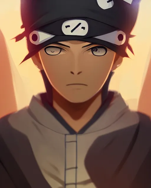 Prompt: boy in hidden leaf village ninja, medium shot close up, details, sharp focus, illustration, by jordan grimmer and greg rutkowski, trending artstation, pixiv, digital art