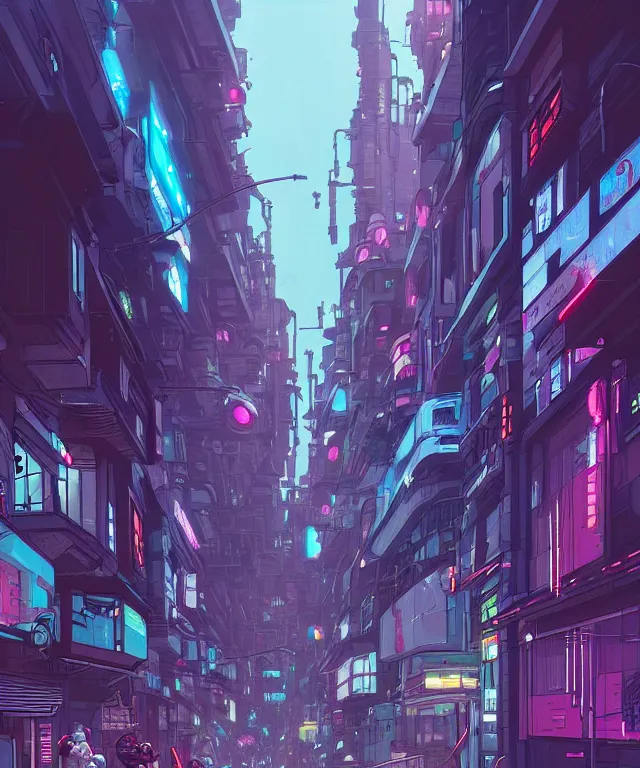 Image similar to a street view of a cyberpunk city, fantasy, elegant, digital painting, artstation, concept art, matte, sharp focus, illustration, art by josan gonzalez