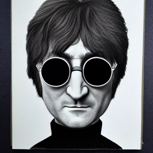 Prompt: John Lennon as a pop head, hyper realistic, HD, HQ, photo realistic