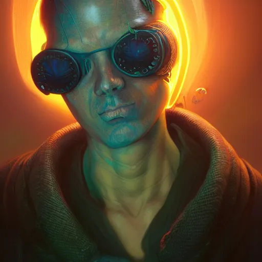 Image similar to apocalyptic onion cyberpunk portrait by gaston bussierre and charles vess and james jean and erik jones and rhads, 3 d octane render, beautiful fine face features, intricate high details, sharp, ultradetailed