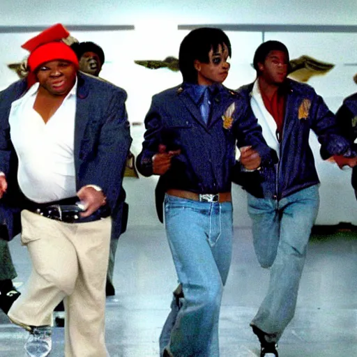 Prompt: A film still of Michael Jackson in Fat Albert (2004) realistic,detailed