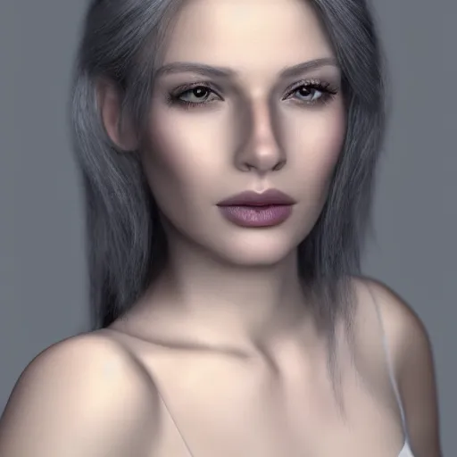 Prompt: headshot portrait for Sonja an elegant and lithe beauty, HD, DAZ3d, Render, Iray render