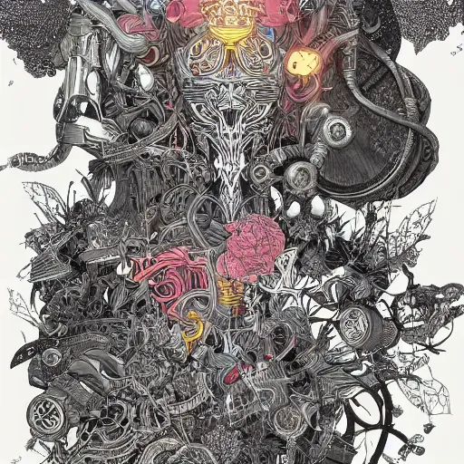Image similar to the worst name imaginable, an ultrafine detailed illustration by james jean, final fantasy, intricate linework, bright colors, behance contest winner, vanitas, angular, altermodern, unreal engine 5 highly rendered, global illumination, radiant light, detailed and intricate environment