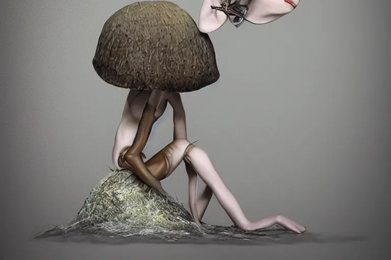 Image similar to Mushroom Acid Pixie. Photo-realistic UHDR, hyperrealism, very detailed, cinematic,