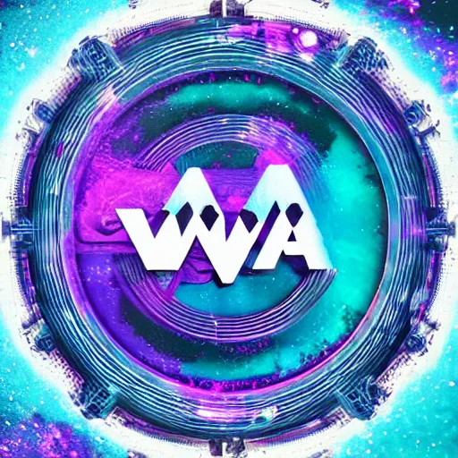 Image similar to a and w vaporwave logo, digital art, cosmic, 3 d high definition, trending on art station, photorealistic, high resolution, 8 k, octane, hyper detailed, insane details, intricate, elite, ornate, elegant trend, highly detailed and intricate, sharp focus, photography, unreal engine