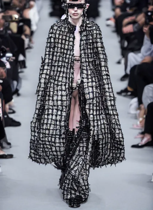 Image similar to hyperrealistic and heavy detailed balenciaga runway show of pinhead, leica sl 2 5 0 mm, vivid color, high quality, high textured, real life