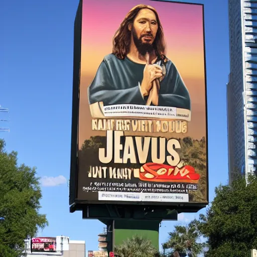 Image similar to billboard jesus southern savior