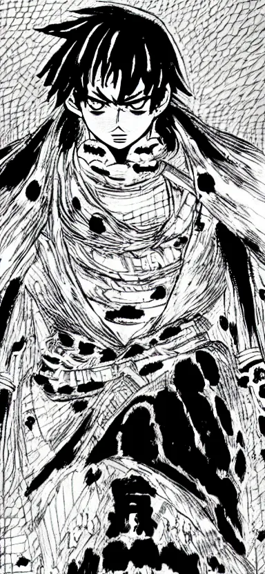 Prompt: kaido in berserk manga