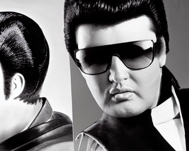 Image similar to plastic elvis hair sells at Christies for $4,000,000