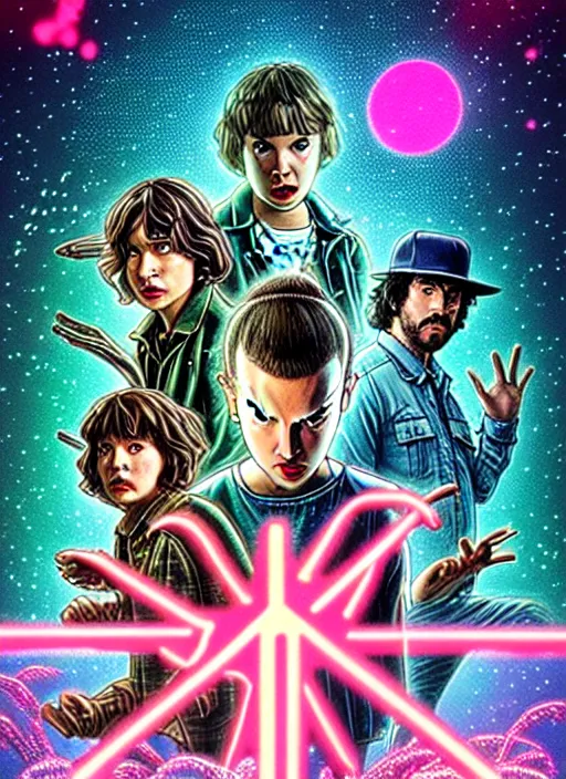 an artist made a custom season 5 poster and it is awesome! : r/ StrangerThings