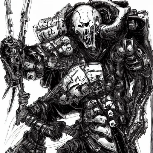 Image similar to doom, undead, tsutomu nihei art