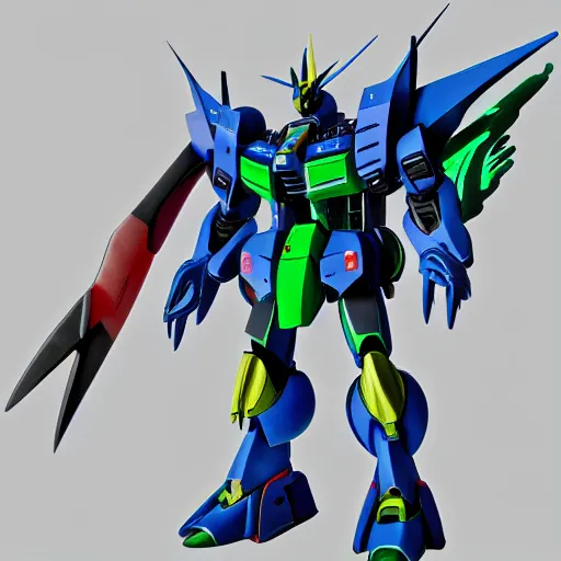 Image similar to deathscythe custom gouf custom zeta gundam, by alex pardee,, 3 d, 8 k hd resolution, trending on artstation, beautifully lit, hyper detailed, insane details, intricate