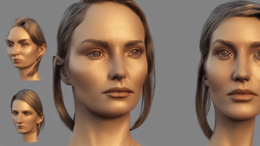 Image similar to golden hour flattering topology 3 d concept render, cgsociety