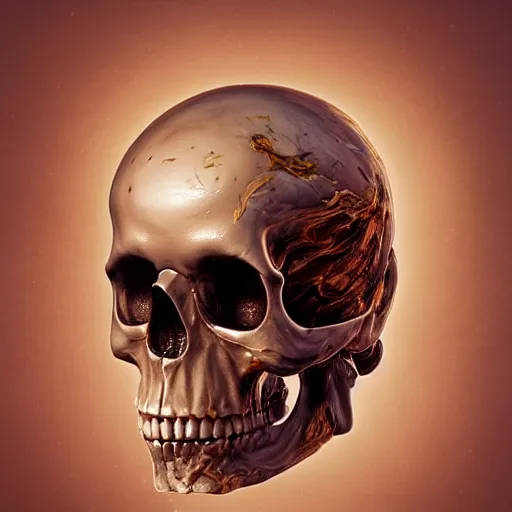 Image similar to portrait_of_a_melting_skull._intricate_abstract._intricate_artwork._by_Tooth_Wu_wlop_beeple_dan_mumford._octane_render_trending_on_artstat