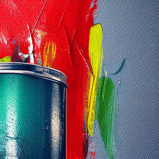 Image similar to can of paint, minimal, modern