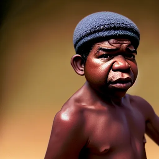 Prompt: uhd photorealisitc candid photo of six foot tall gary coleman. correct face, accurate face. photo by annie leibowitz and steve mccurry