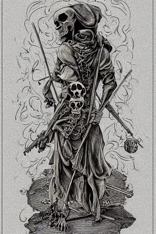 Reaper sans Nastia ink - Illustrations ART street