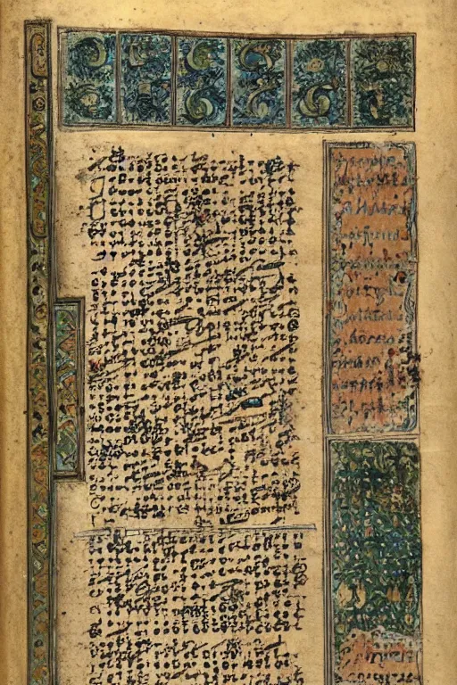 Image similar to page from codex seraphinus