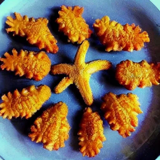 Prompt: Deep fried starfish. Wifey Material. 😋