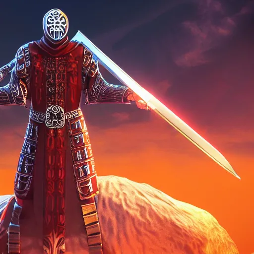 Prompt: full shot of a symmetrical game - icon of horror medieval swords crossed, red powerful fantasy epic legends, game icon stylized, digital illustration radiating, a glowing aura, global illumination, ray tracing, 8 k high definition, intricate details, octane render, unreal engine, trending on arstation