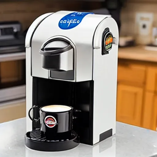 Image similar to k-cup pancake mix machine, product marketing photo