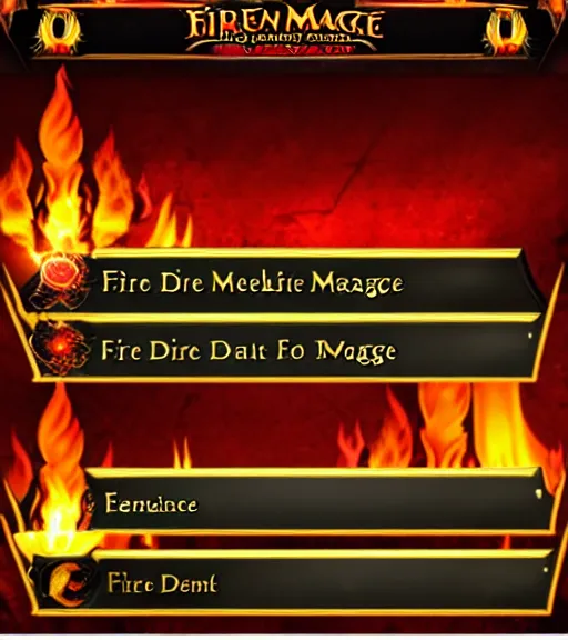 Image similar to fire mage confederation against the dark emblems