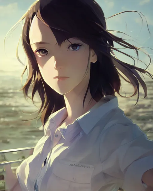 Image similar to medium shot, visible face, detailed face, perfectly shaded, atmospheric lighting, by makoto shinkai, stanley artgerm lau, wlop, rossdraws