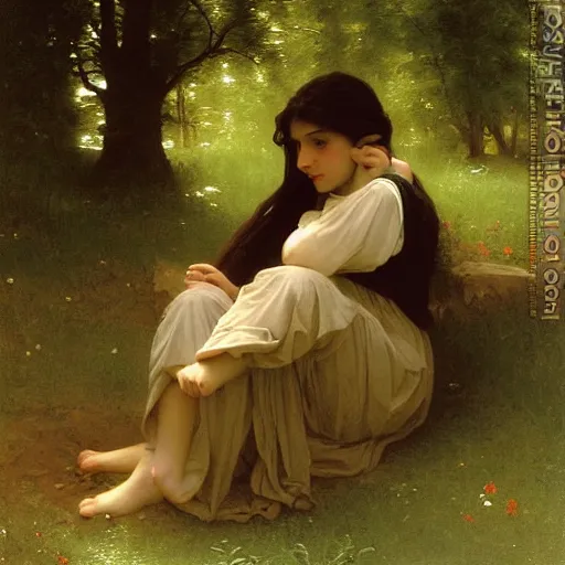 Image similar to The Shire, William-Adolphe Bouguereau painting