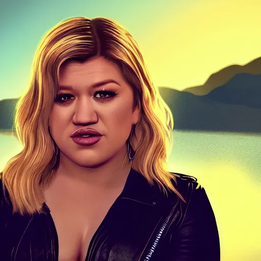 Image similar to young Kelly Clarkson's Breakaway album cover in GTA V, 4k