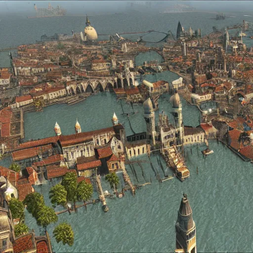 Image similar to the city of Venezia from elder Scrolls IV Oblivion