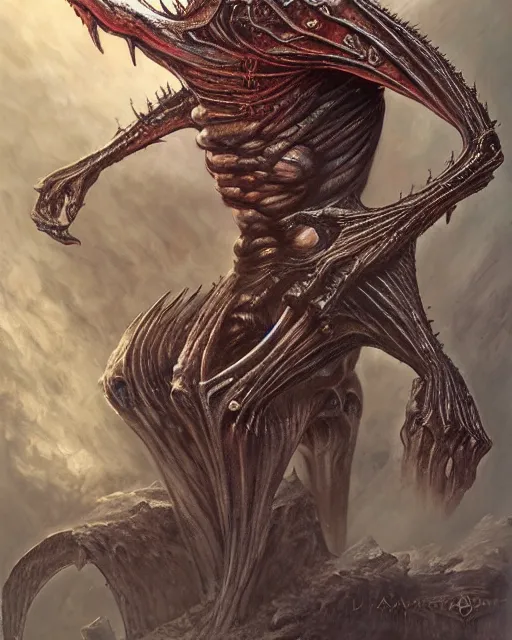 Prompt: monster design, by antonio j. manzanedo, giger, alex grey, android jones, wayne barlowe, trending on artstation