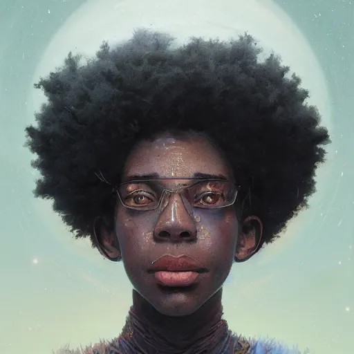 Image similar to symmetry!! highly detailed portrait of a black couple entering the void, stephen bliss, unreal engine, fantasy art by greg rutkowski, loish, rhads, ferdinand knab, makoto shinkai and lois van baarle, ilya kuvshinov, rossdraws, tom bagshaw, global illumination, radiant light, detailed and intricate environment