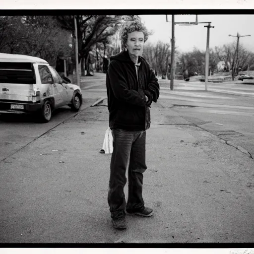 Prompt: Senator Rand Paul as a disheveled homeless man. CineStill