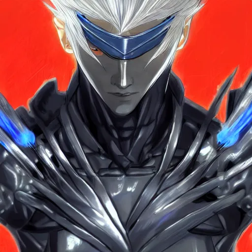 raiden from metal gear rising : revengeance,, Stable Diffusion