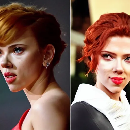 Prompt: scarlett johansson is an anime waifu