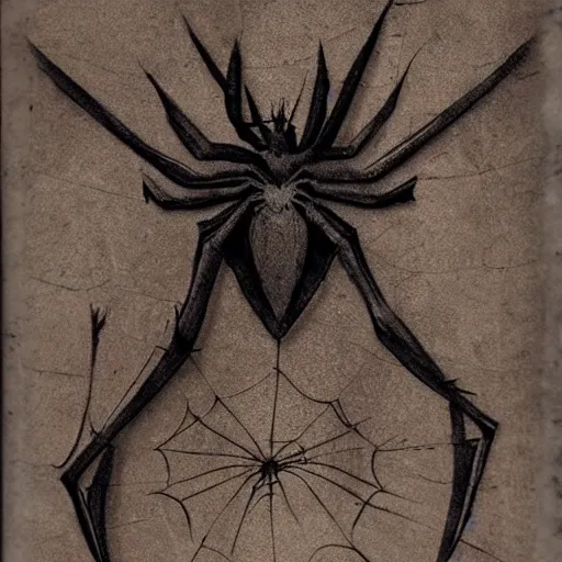 Prompt: spiderman by Leonardo da Vinci