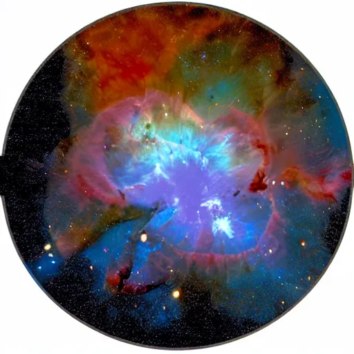 Prompt: carina nebula inside a marble, hyper realistic