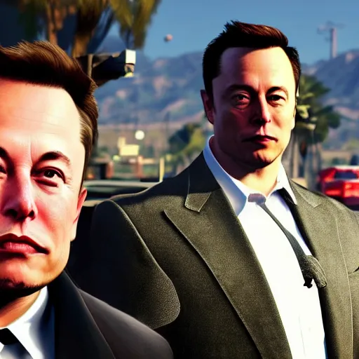 Prompt: Elon Musk in GTA V