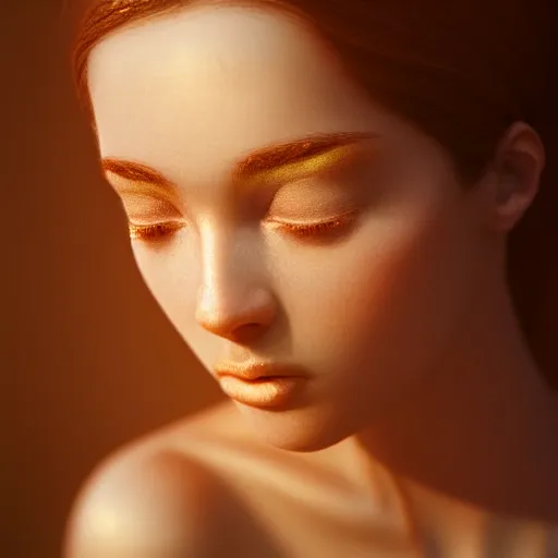 Prompt: beautiful hyperdetailed photograph of a cute woman, art by irakli nadar, golden hour, soft focus, medium shot, 8 k, portra 4 0 0