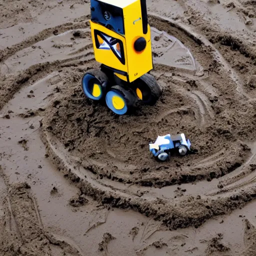 Image similar to robot play in mud