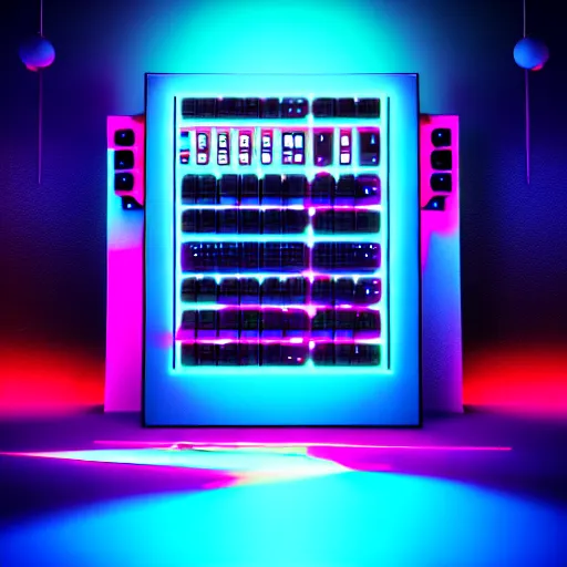 Prompt: midi sampler in the space, digital art, wonderful, studio lightening, octane render, unreal engine, psychodelic, hip - hop, street art